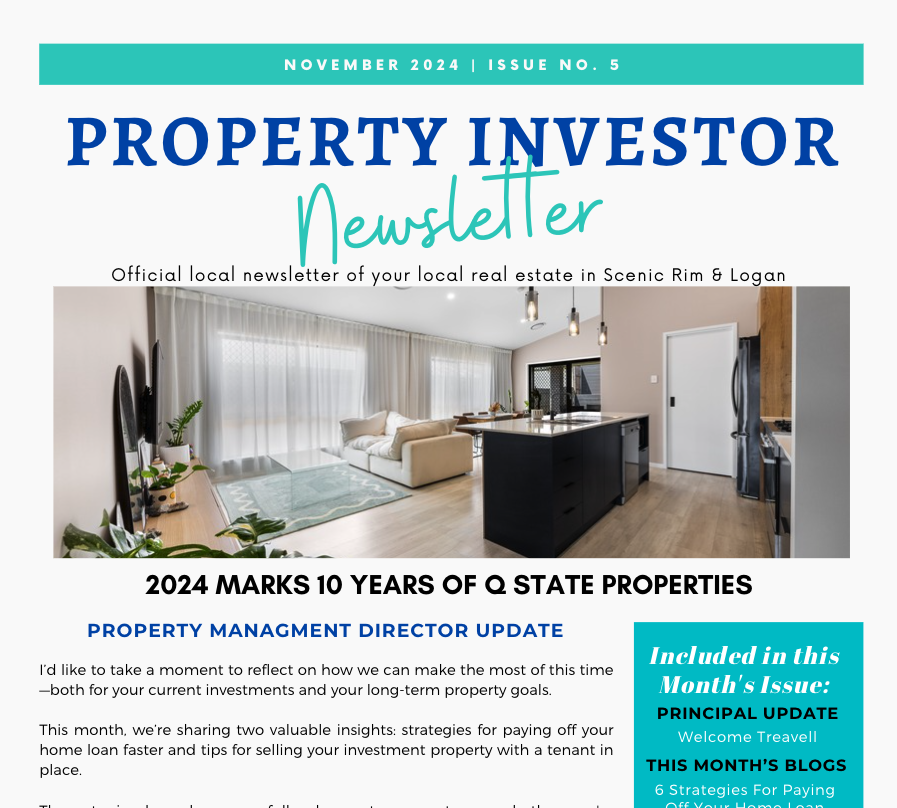 QState Properties Property Investor Newsletter